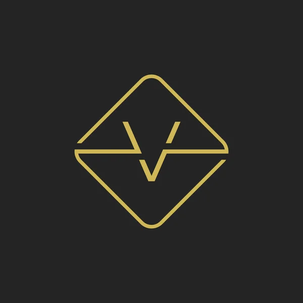 Anfangsbuchstabe Logo Design Vorlage Quadratisches Element Buchstabe Logo Design Vektor — Stockvektor