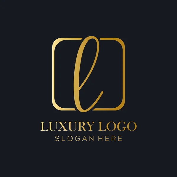Initial Letter Logo Modern Typography Vector Template Design Creative Luxury — Stock Vector