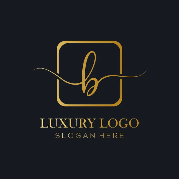 Initial Letter Logo Modern Typography Vector Template Design Creative Luxury — Stock Vector