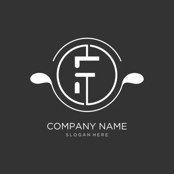 Creative Initial Letter Logo Design Circle Element Letter Logo Design — Stock Vector