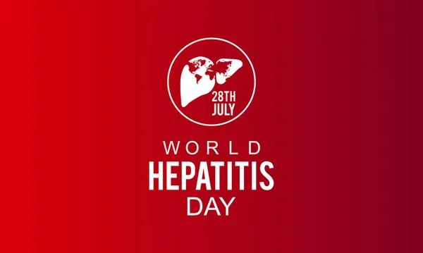 Día Mundial Hepatitis Vector Logotipo Icono Ilustración Plantilla Diseño — Vector de stock
