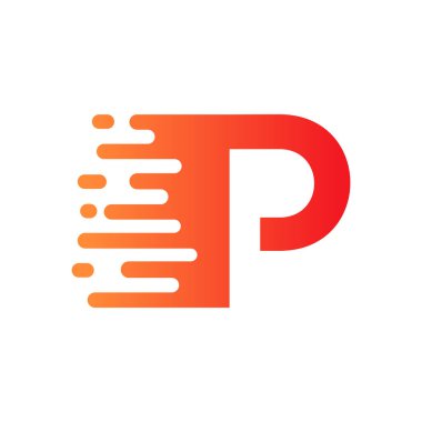 Soyut Noktalar P Harfi Logo Tasarımı. Noktalı P Harf Tasarım Vektörü Vektör Şablonu ResmiComment.