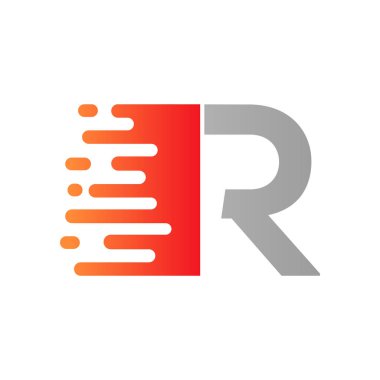 Soyut Nokta Harf R Logosu Tasarımı. Noktalı R Harfi Tasarım Vektörü Vektör Şablonu ResmiComment.