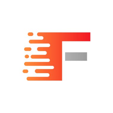 Soyut Nokta F Harfi Logo Tasarımı. Noktalı F Harfi Tasarım Vektörü Vektör Şablonu ResmiComment.