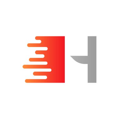 Soyut Noktalar H harfi logo tasarımı. H Harfi Tasarım Vektörü ile Noktalar Vektör Şablonu İllüstrasyonu.