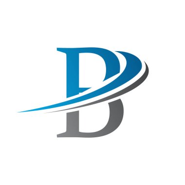 İlk harf B Logo Vektör Şablonu Modern ve Basit Tasarım. Soyut Harf B logosu Tasarımı