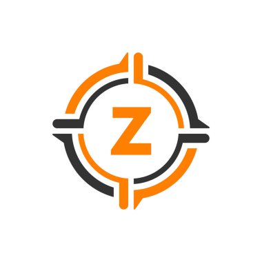 Z harfli Logo Tasarım Şablonu. Soyut Harf Z logo Tasarımı