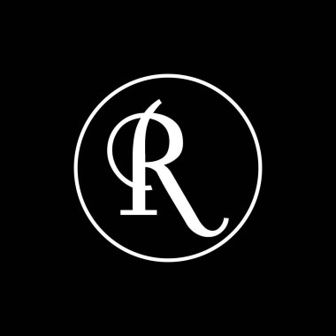 Initial R letter in a circle logo. Vector design template elements for your application or corporate identity.