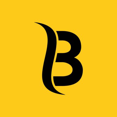 Initial Letter B logo icon design template elements.