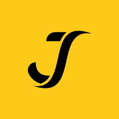 Initial Letter J logo icon design template elements.