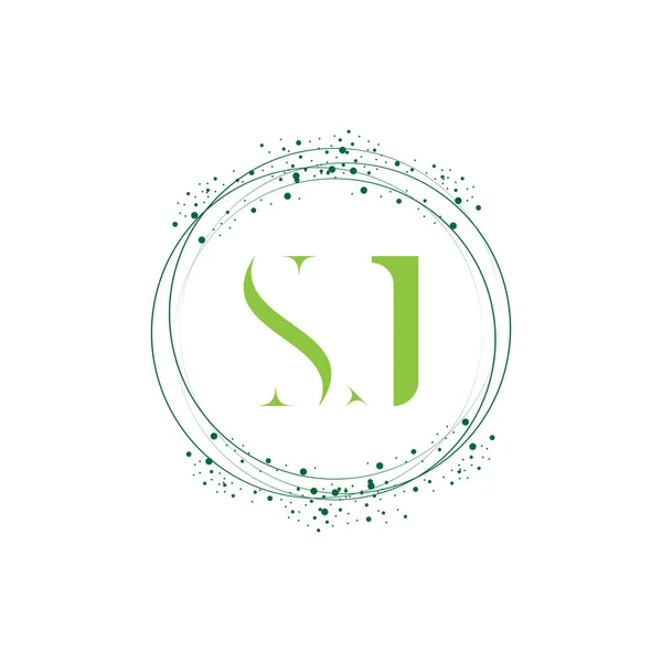 Initial Letter Circle Logo Design Vector — Stock Vector