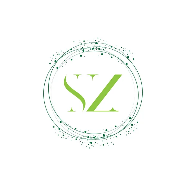 Initial Letter Circle Logo Design Vector —  Vetores de Stock