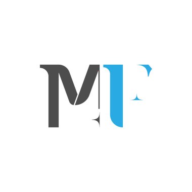 Initial MF logo designed with Letter M and F in vector Design.