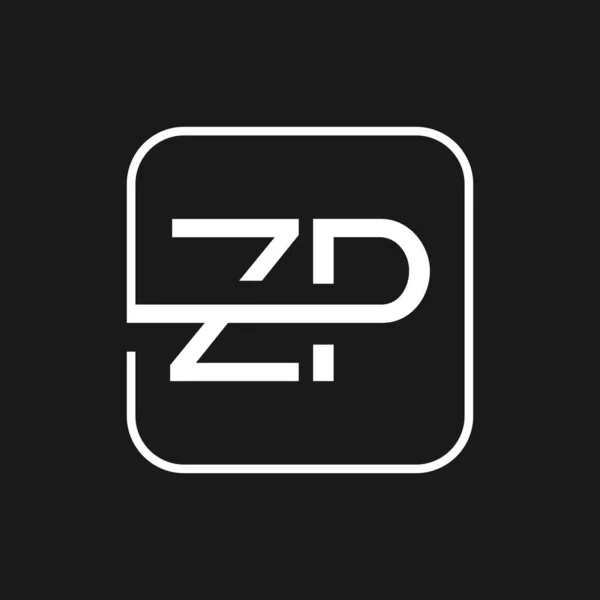初期のZp文字ロゴデザインベクトルテンプレート クリエイティブZpレターロゴデザインベクターイラスト — ストックベクタ