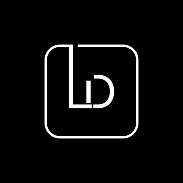 Eredeti Betű Logo Design Vektor Sablonja Creative Letter Logo Design — Stock Vector
