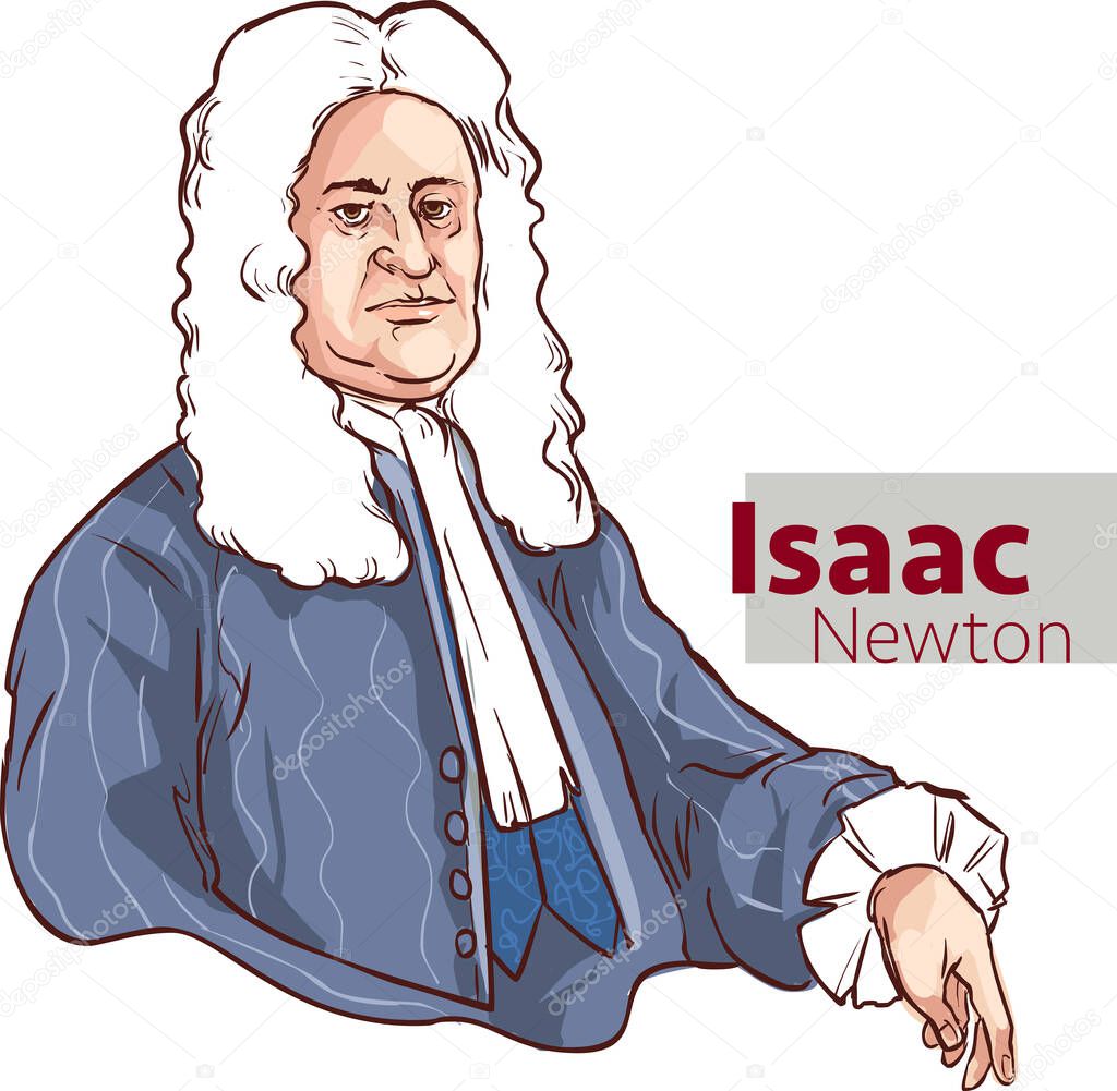 Isaac Newton, an English physicist and mathematician