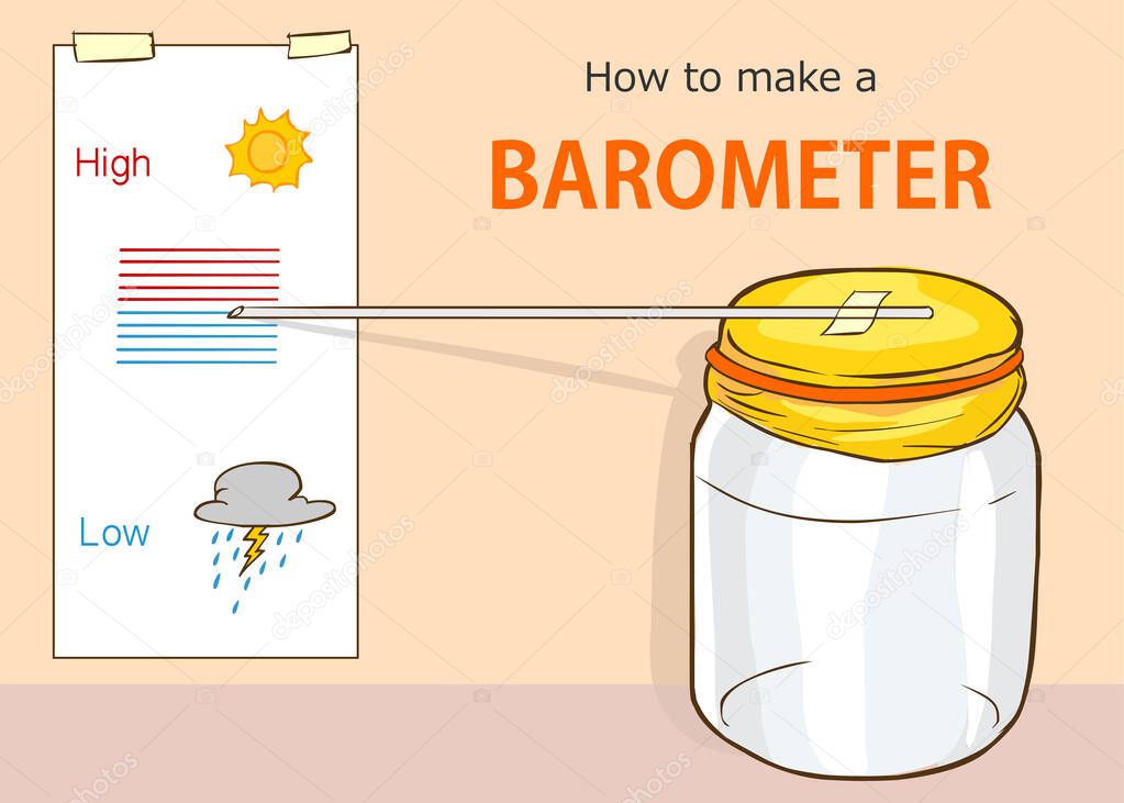 How to make a Barometer vector illustration