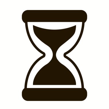 İzole edilmiş tek kum saati simgesi