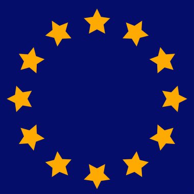 Avrupa Birliği bayrağı. Vektör