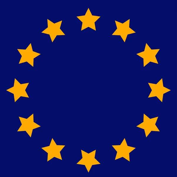 European union flag. Vector — Vetor de Stock