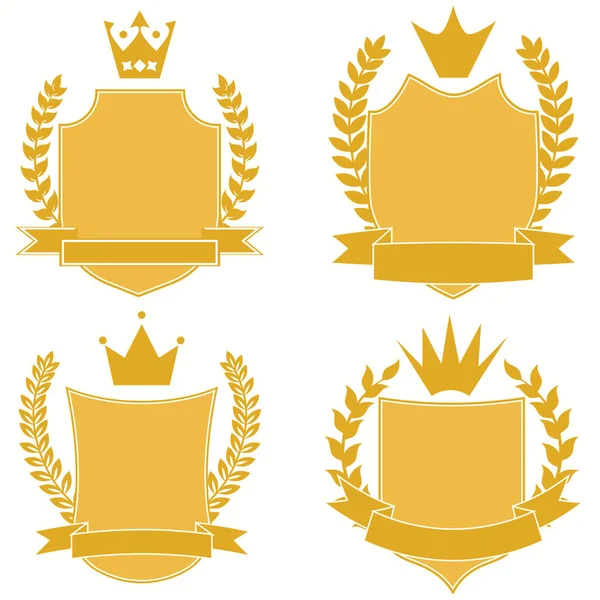 Hanedan arması amblem simgesi paltosu lüks. Vektör