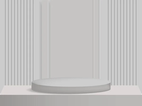 Косметический Серый Фон Дисплей Премиум Класса Презентации Брендинга Презентации Упаковки — стоковый вектор