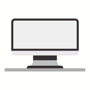 computer or monitor icon. vector illustration