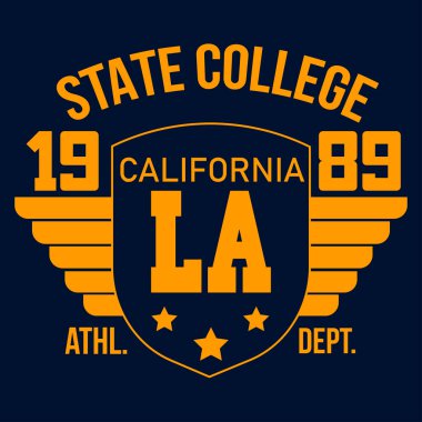 California 'nın orijinal harf sloganı. tasarım grafik vektörü. Gömlek izi. Vektör illüstrasyonu