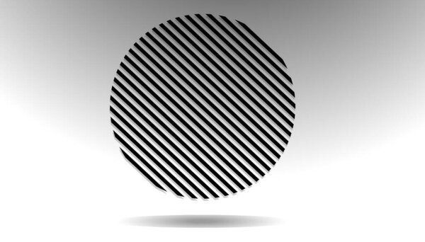 Абстрактный круг линий, геометрическая форма. Элементы векторного дизайна
