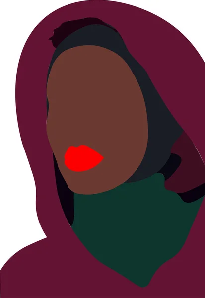 Afrykańska Hidżab Dziewczyna Hidżab Dziewczyna — Zdjęcie stockowe