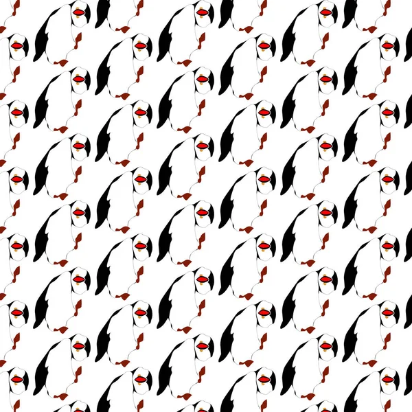 funny penguin pattern, little penguins