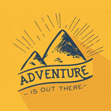Kamp yapmak veya tırmanmak doğa alanındaki şirket logoları için uygun temalı vektör tasarımı