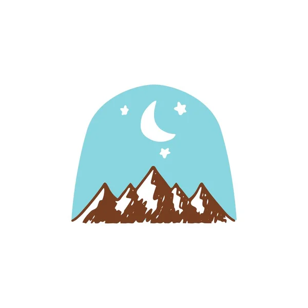 Camping Climbing Themed Vector Design Suitable Company Logos Field Nature — Image vectorielle