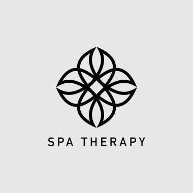 Güzellik, bitkisel ve doğal tema basit vektör tasarımı