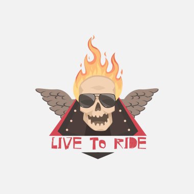 Otomotiv şirketlerinde marka logoları için uygun bir motosiklet temalı vektör tasarımı