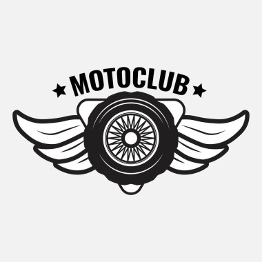 Otomotiv şirketlerinde marka logoları için uygun bir motosiklet temalı vektör tasarımı