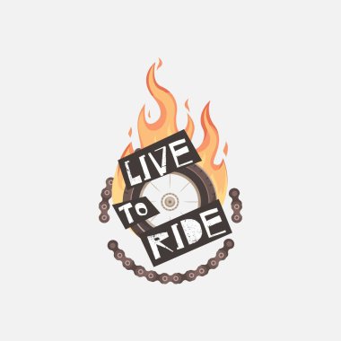 Otomotiv şirketlerinde marka logoları için uygun bir motosiklet temalı vektör tasarımı