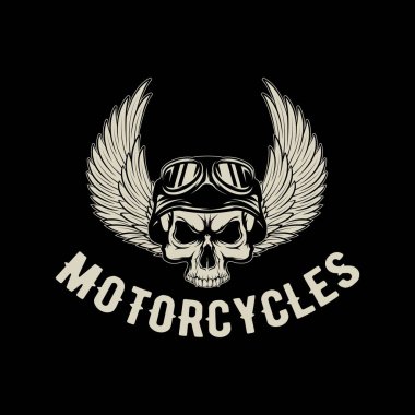 Otomotiv şirketlerinde marka logoları için uygun bir motosiklet temalı vektör tasarımı