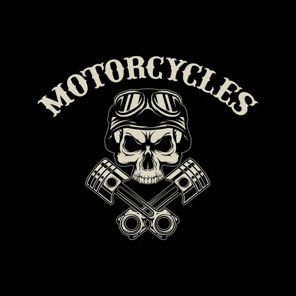 Векторный Дизайн Мотоциклетной Темой Подходящий Логотипов Брендов Автомобильных Компаниях — стоковый вектор