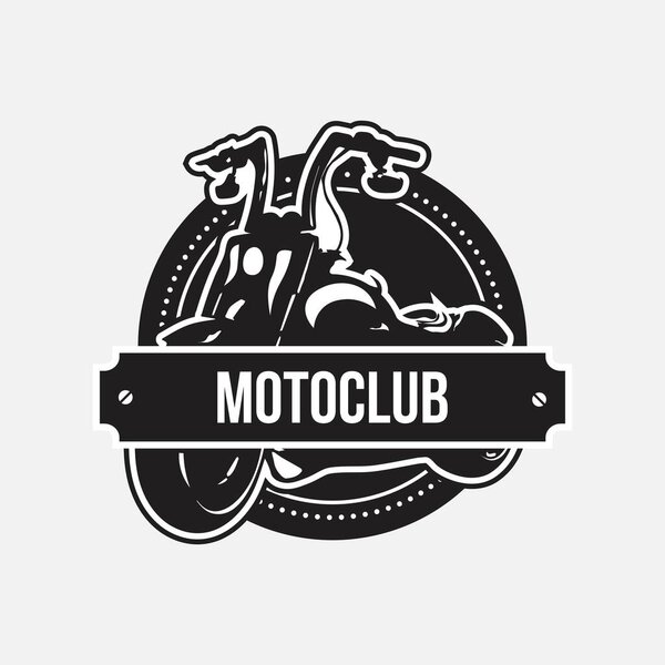 Vector design with a motorcycle theme, suitable for brand logos in automotive companies