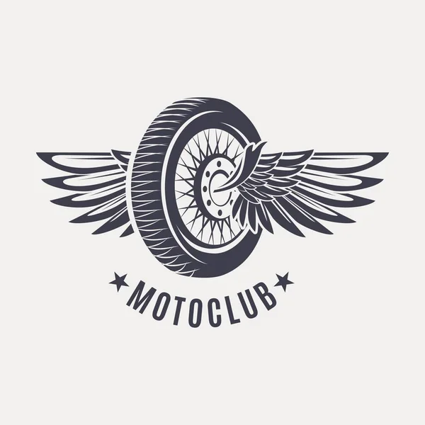 Simple Motorbike Themed Vector Design — Stock Vector