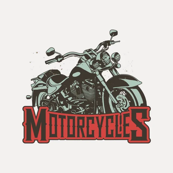 Simple Motorbike Themed Vector Design — Image vectorielle