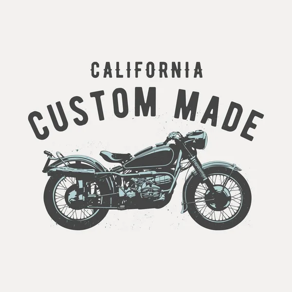 Basit motosiklet temalı vektör tasarımı