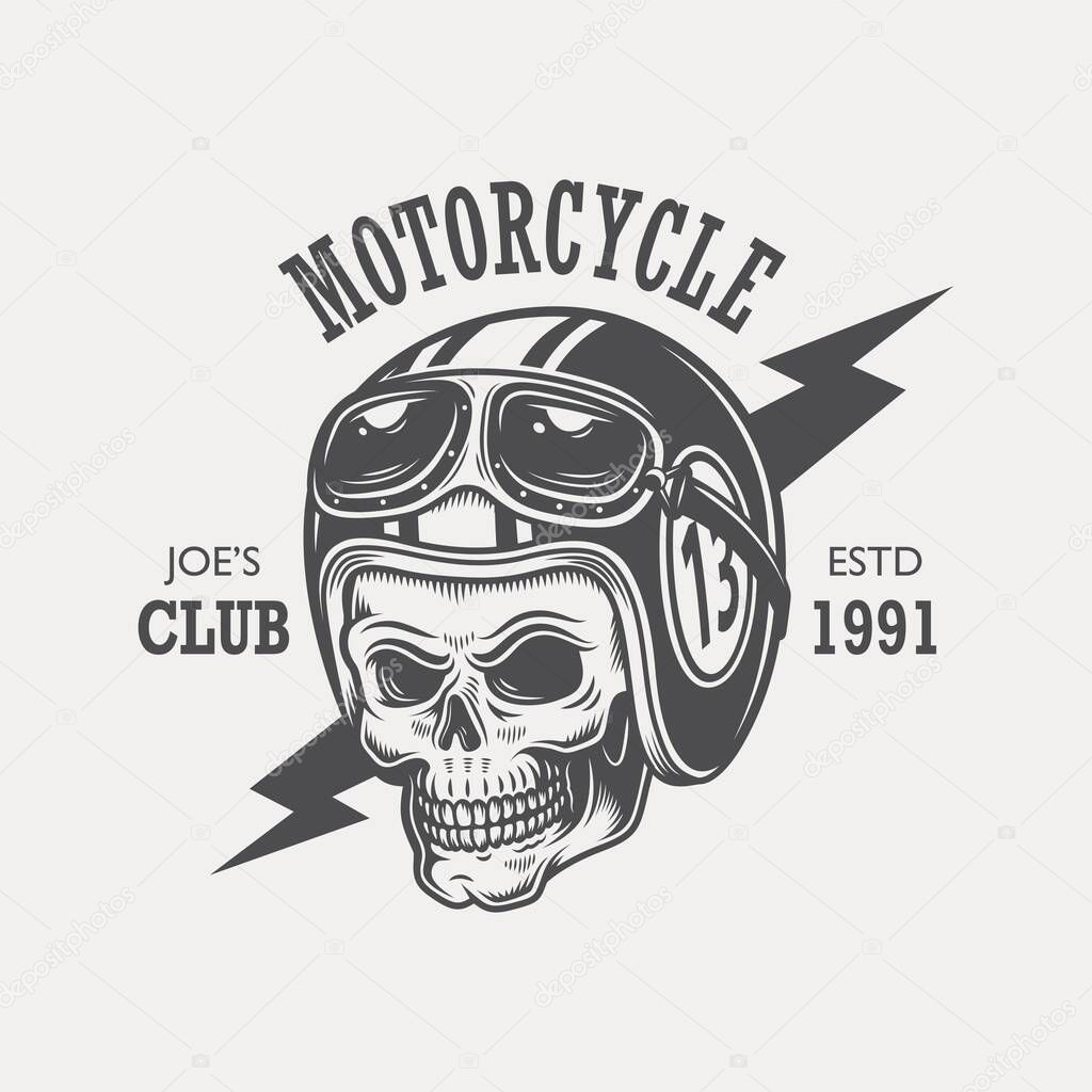 Simple motorbike themed vector design