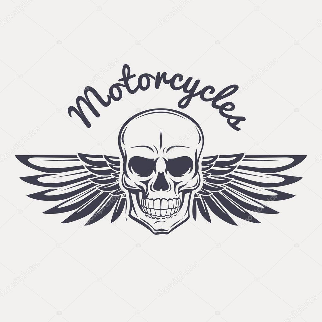 Simple motorbike themed vector design