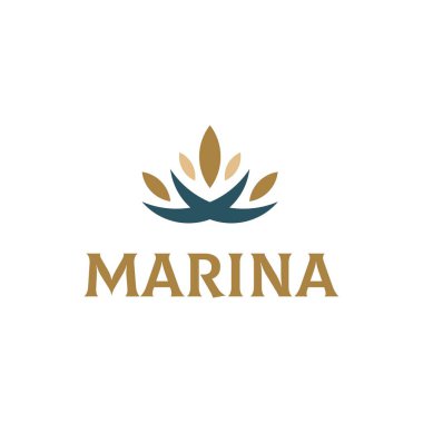 Moda temalı basit vektör logosu tasarımı