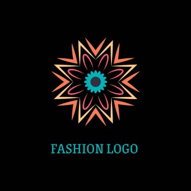 Moda temalı basit vektör logosu tasarımı
