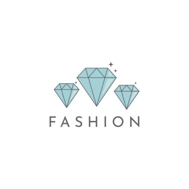 Moda temalı basit vektör logosu tasarımı