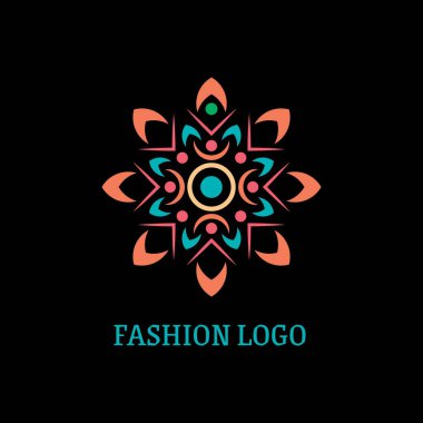 Moda temalı basit vektör logosu tasarımı