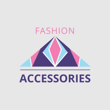 Moda temalı basit vektör logosu tasarımı